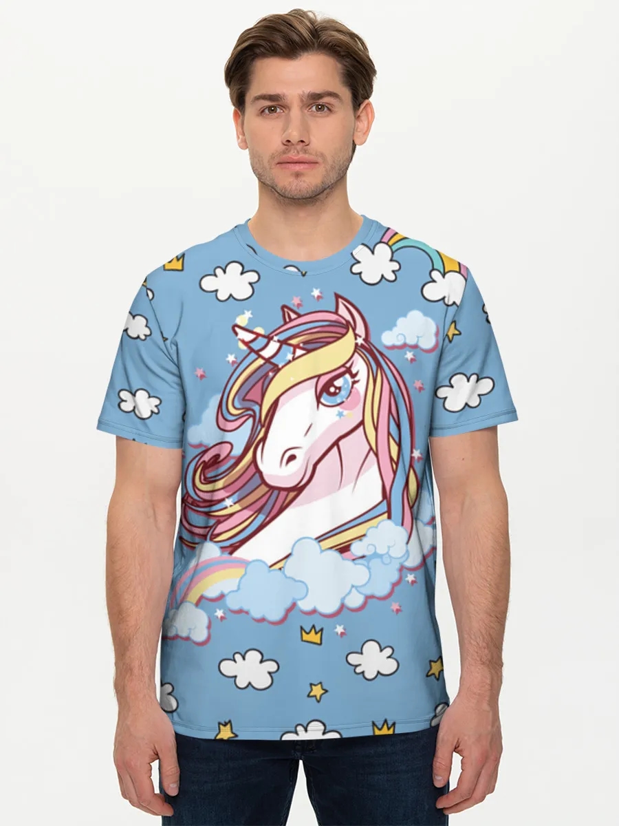 Pastel Unicorn In Clouds