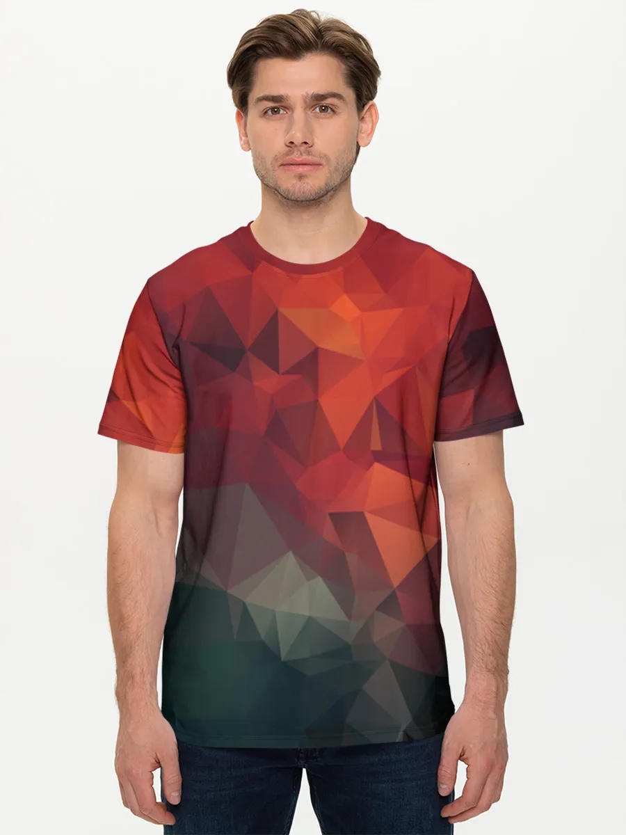Crimson Teal Low Poly