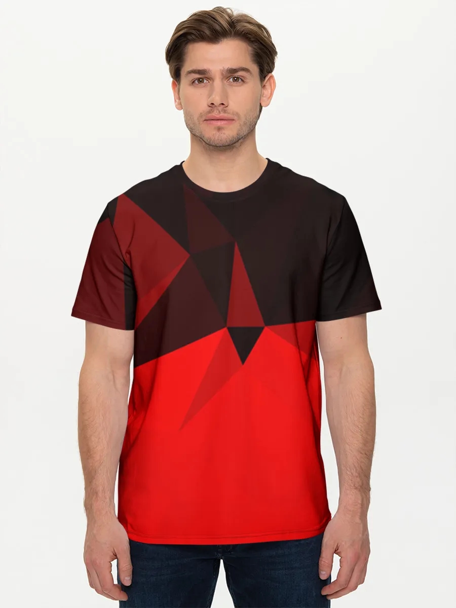 Crimson Low Poly Peaks