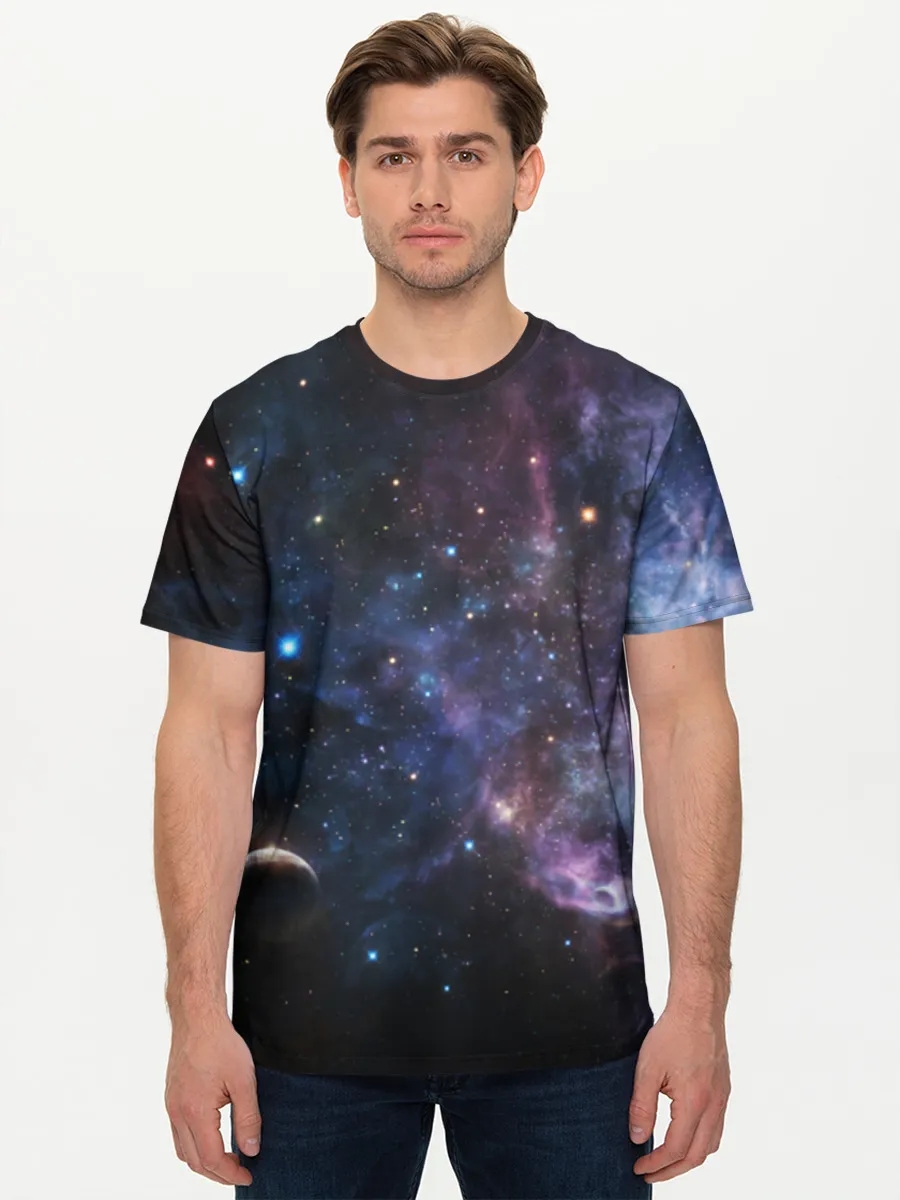 Champ d'Étoiles de Nébuleuse Cosmique