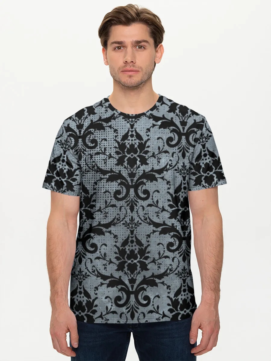 Grunge Damask Floral Ornament