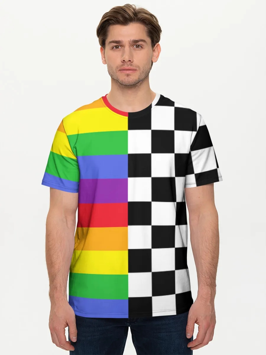 Rainbow Checkerboard Split