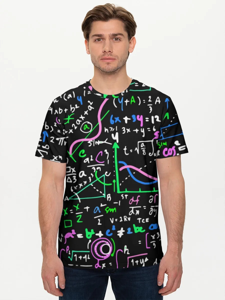 Colorful Math Chalkboard