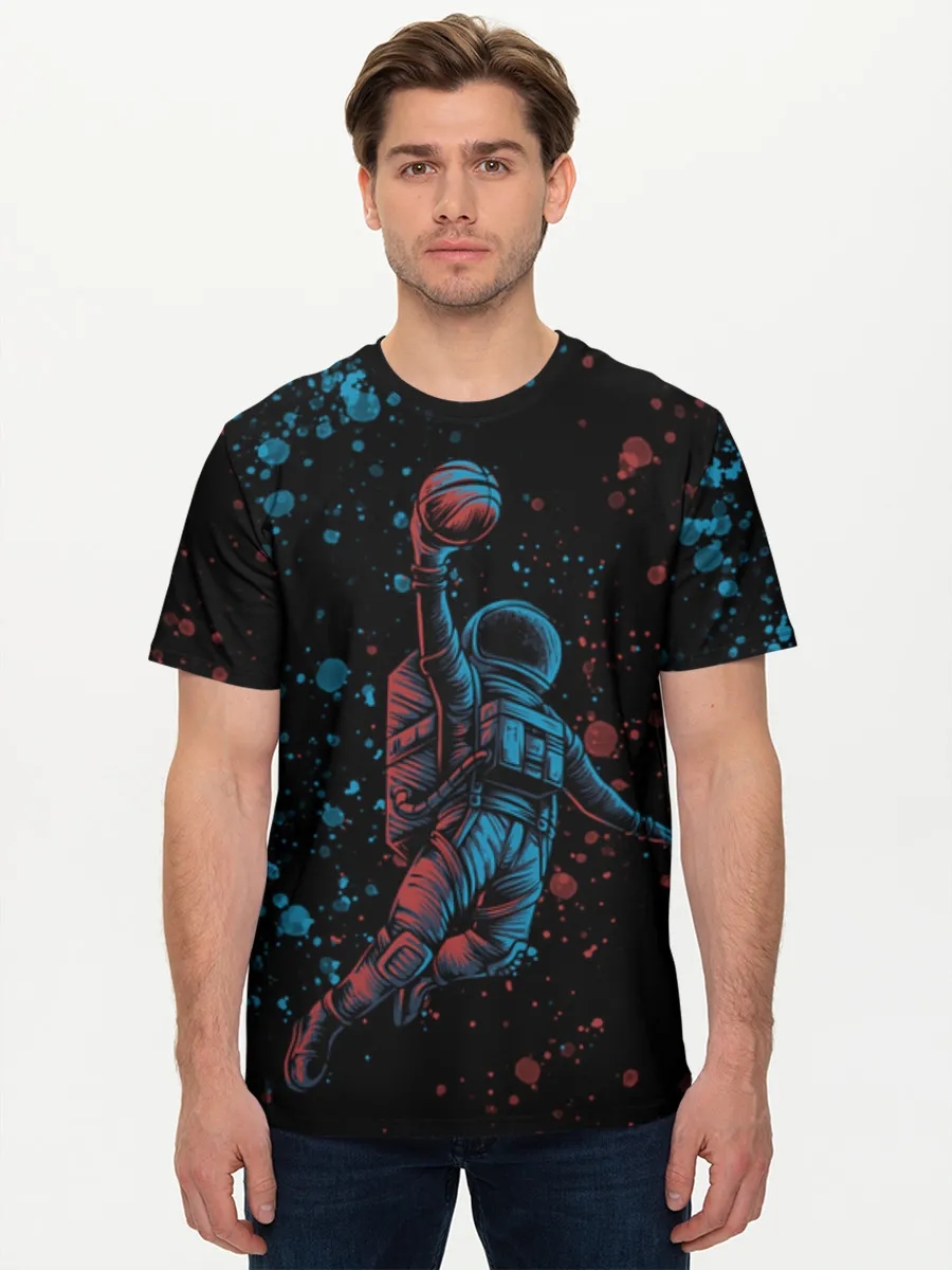 Astronaut Space Basketball Dunk