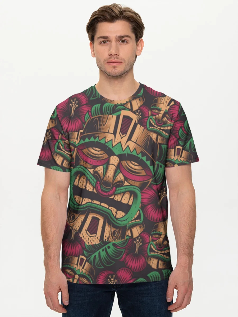 Tiki Mask Tropical Vibes