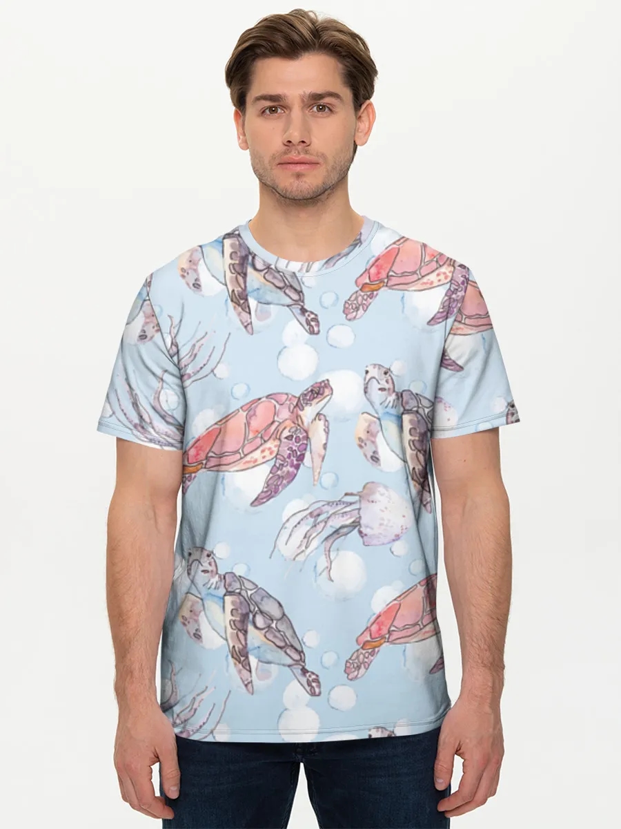 Sea Turtles And Jellyfish