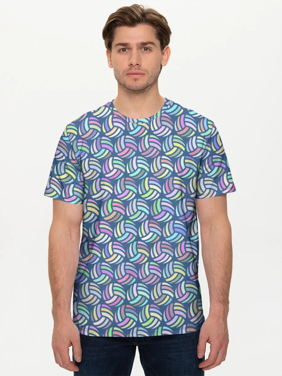 Pastel Rainbow Geometric Waves