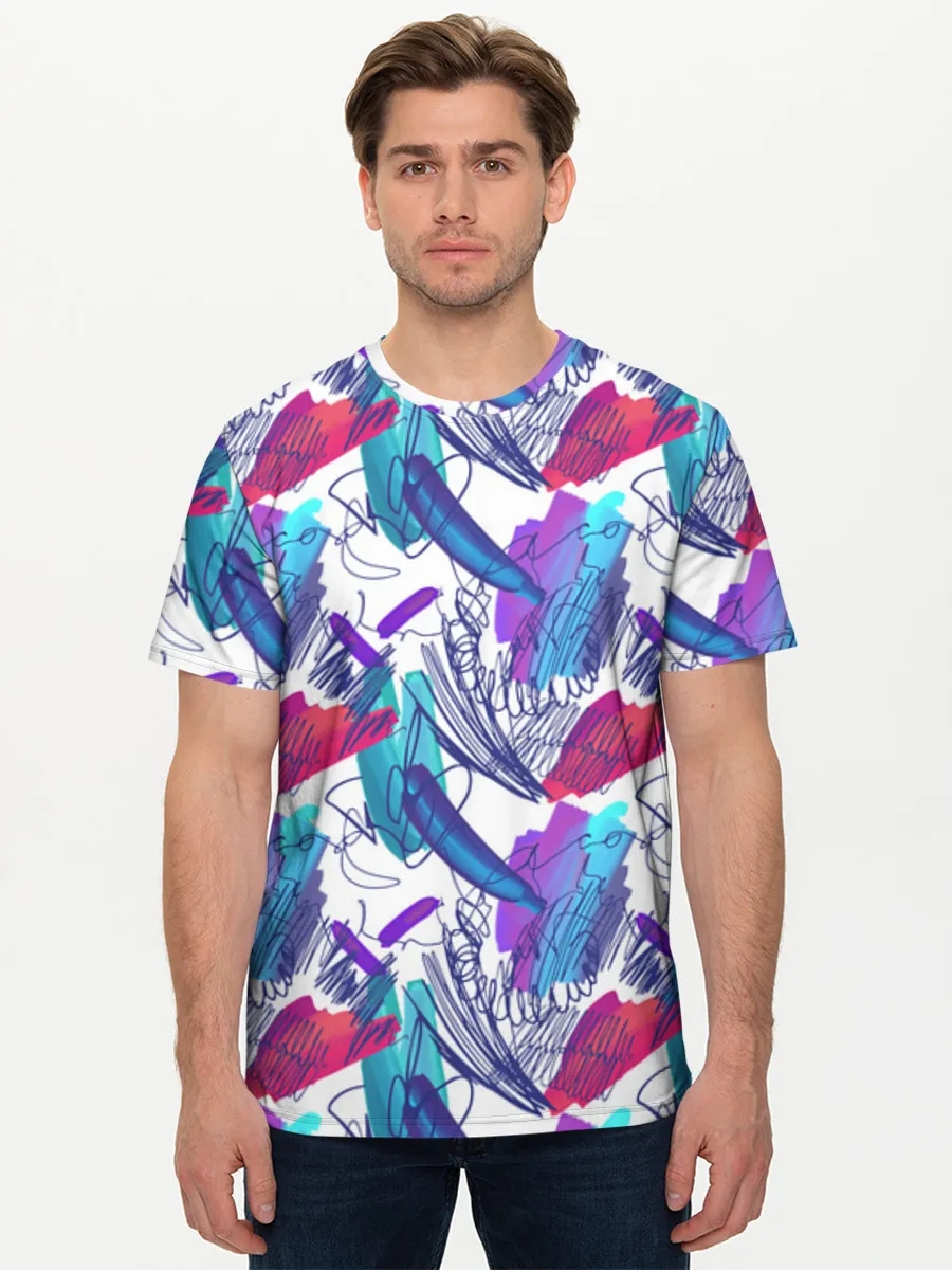 Neon Abstract Brushstrokes