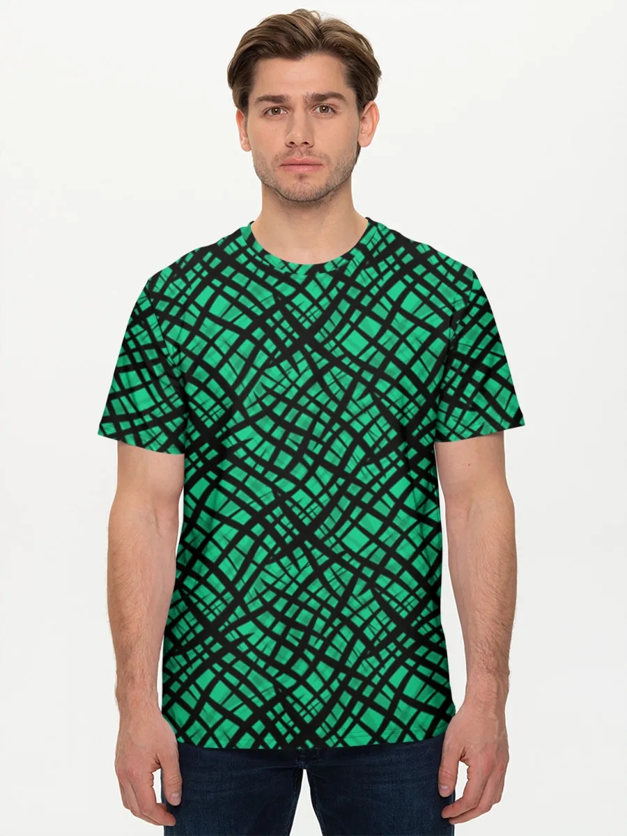 Emerald Crosshatch Grid