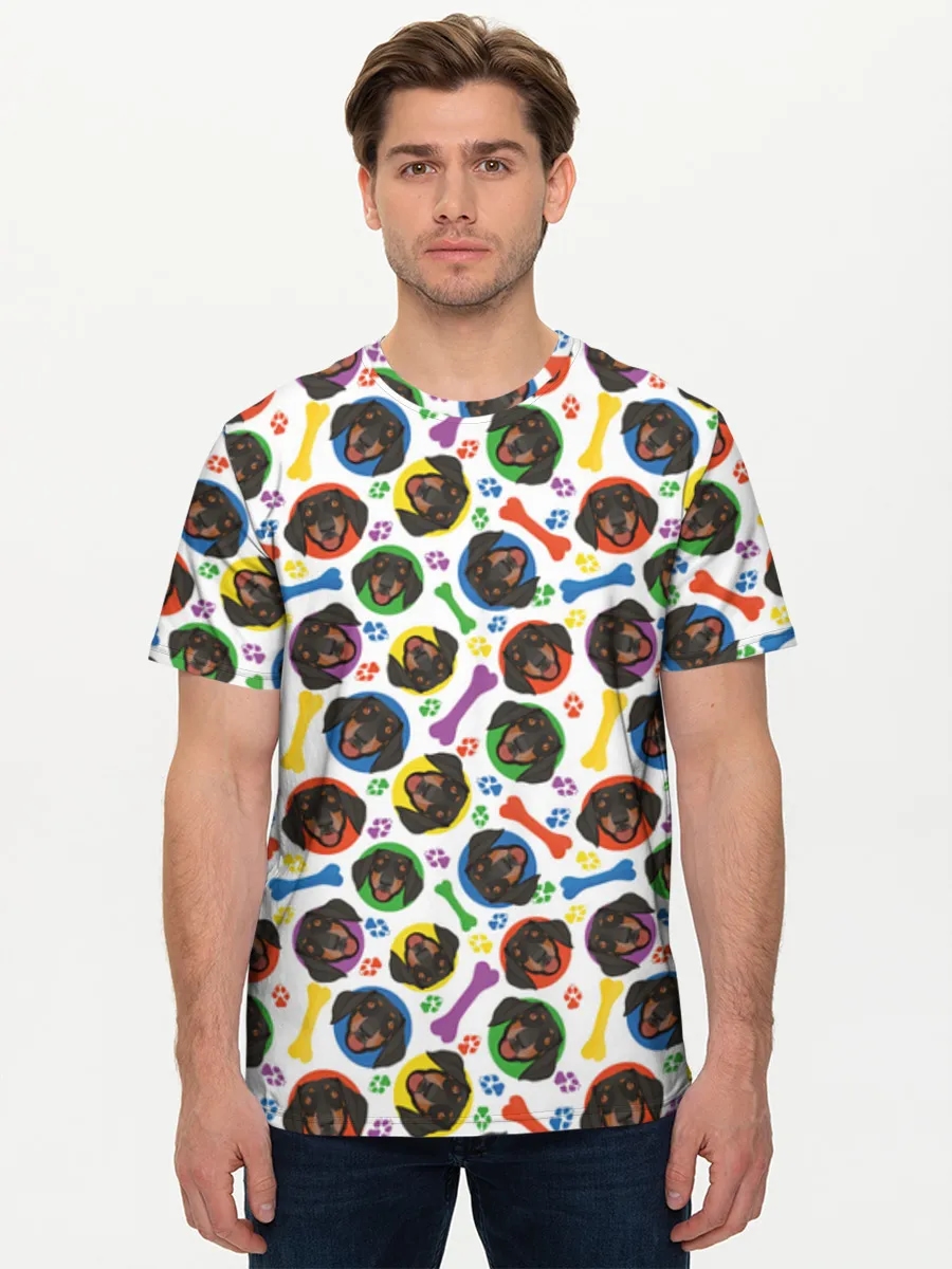 Colorful Dachshund Paw Prints