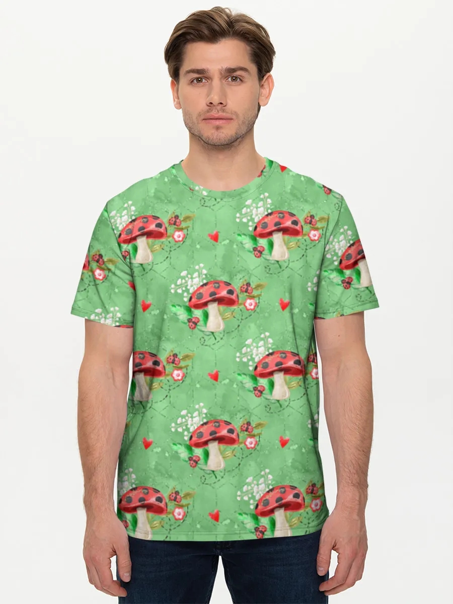 Ladybug Mushroom Garden