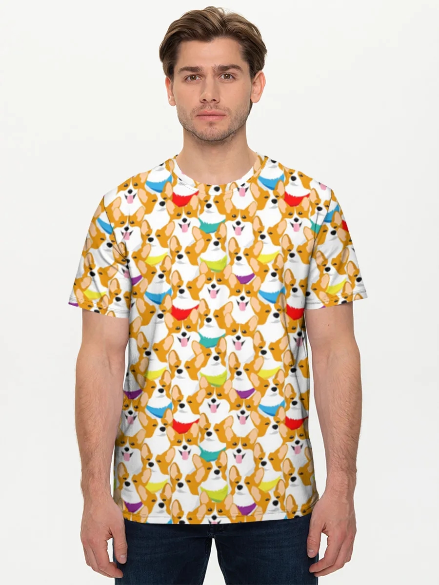 Colorful Corgi Crowd
