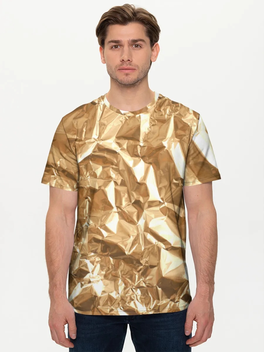 Crumpled Gold Foil