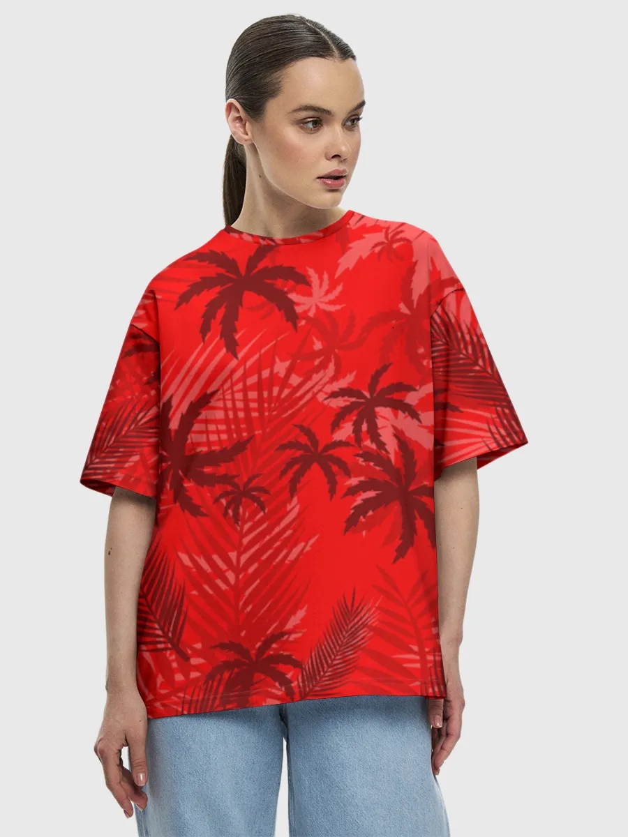 Red Tropical Palms