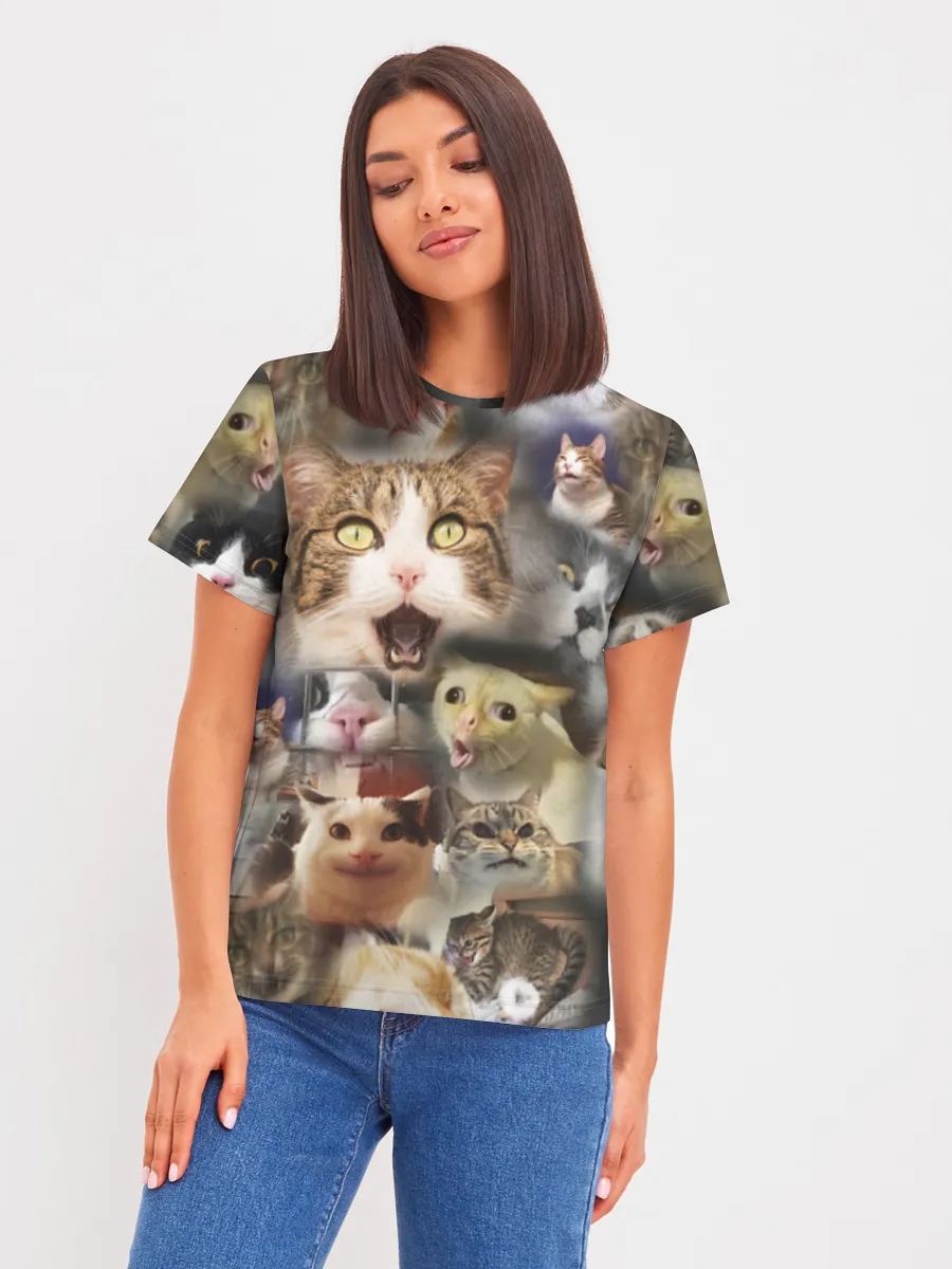 Funny Cat Face Collage