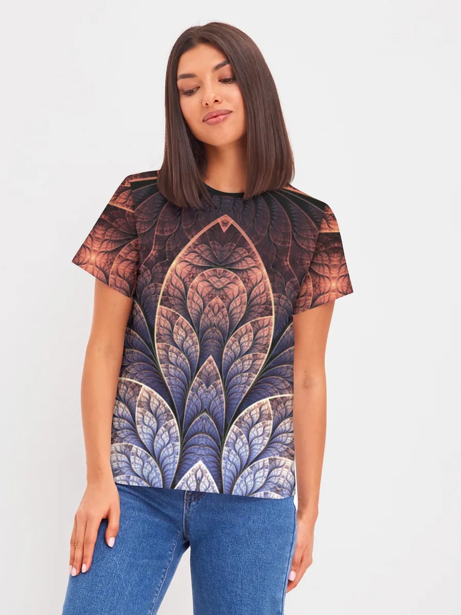 Symmetric Fractal Feather Bloom