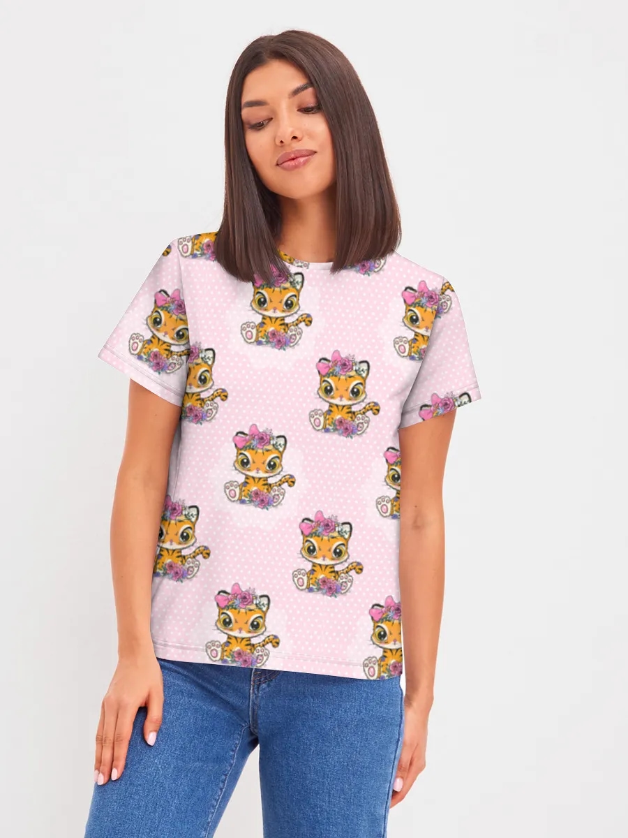Kawaii Floral Tiger Cub