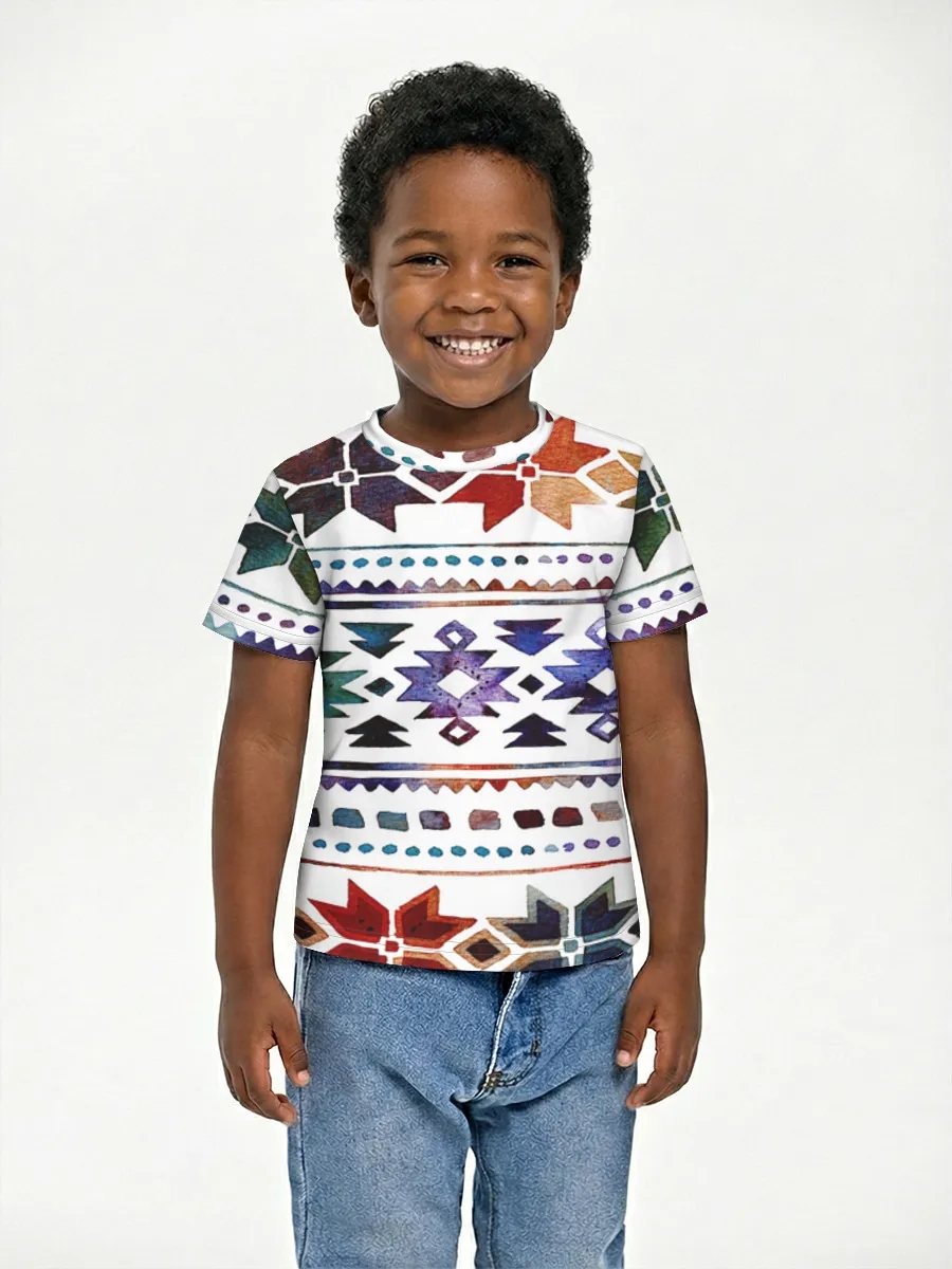 Watercolor Southwestern Geometric Stripes