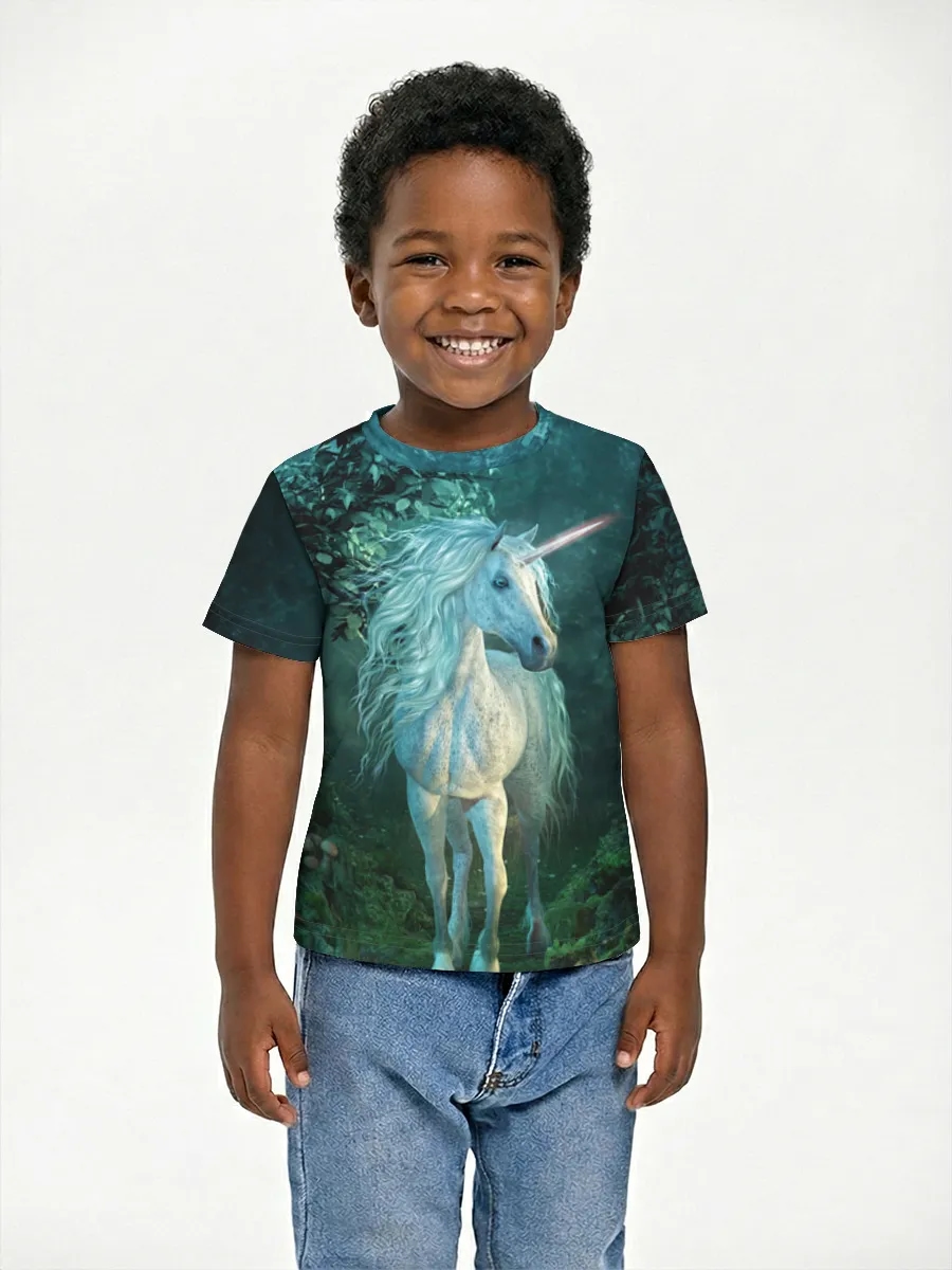 Unicorn In Enchanted Forest