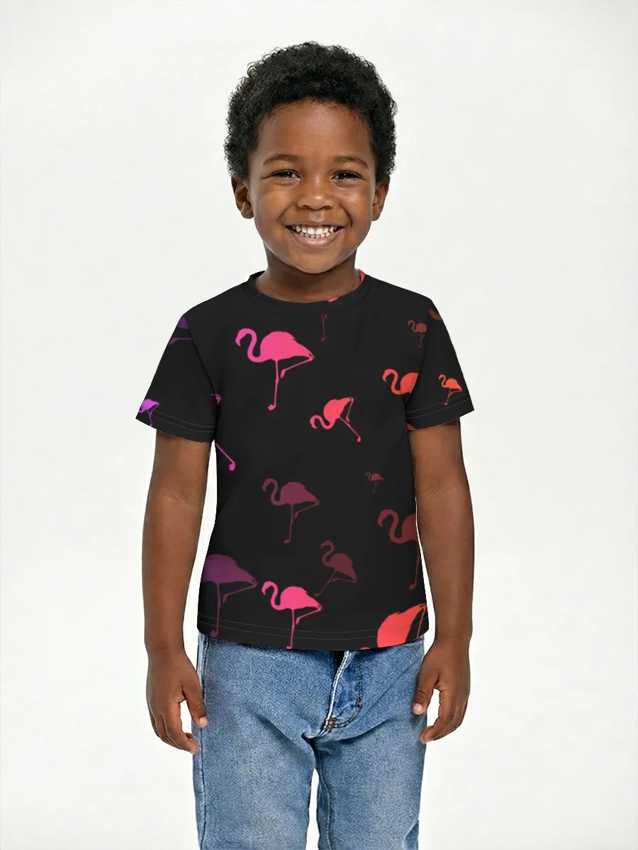 Neon Flamingos On Black