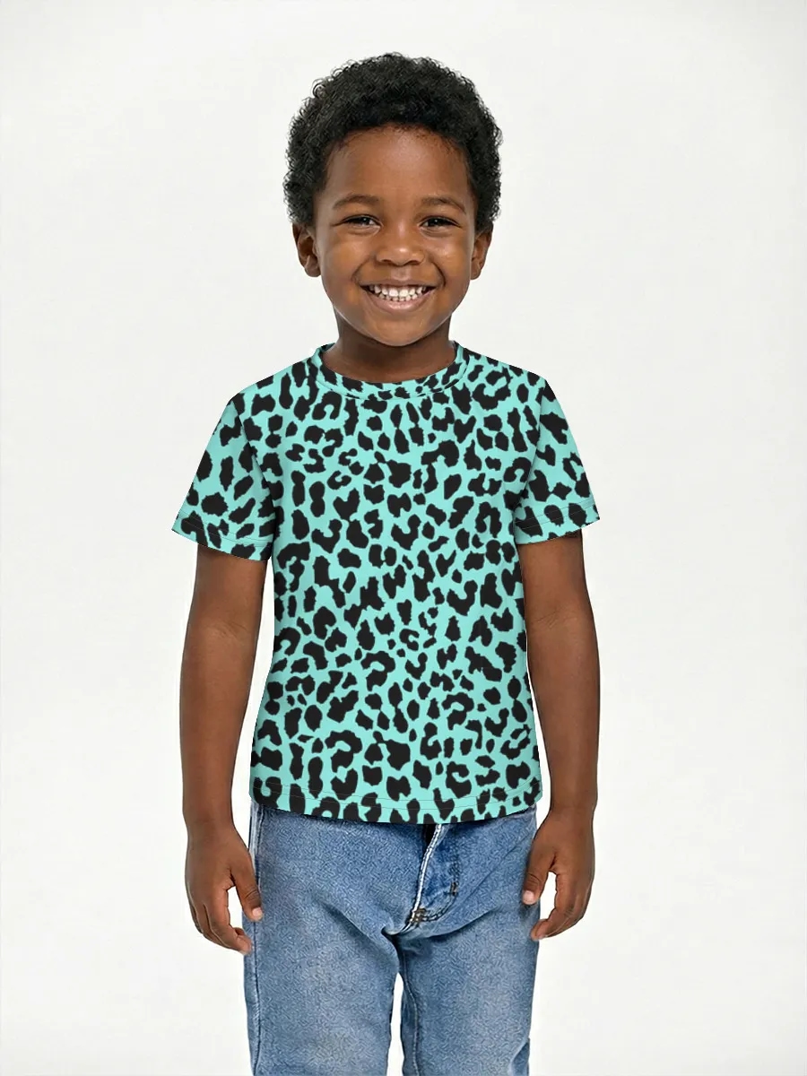 Turquoise Leopard Print