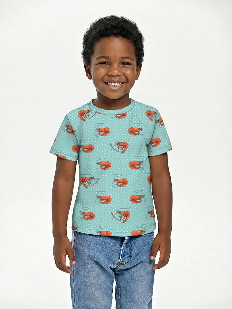 Shrimp Polka Dot Print
