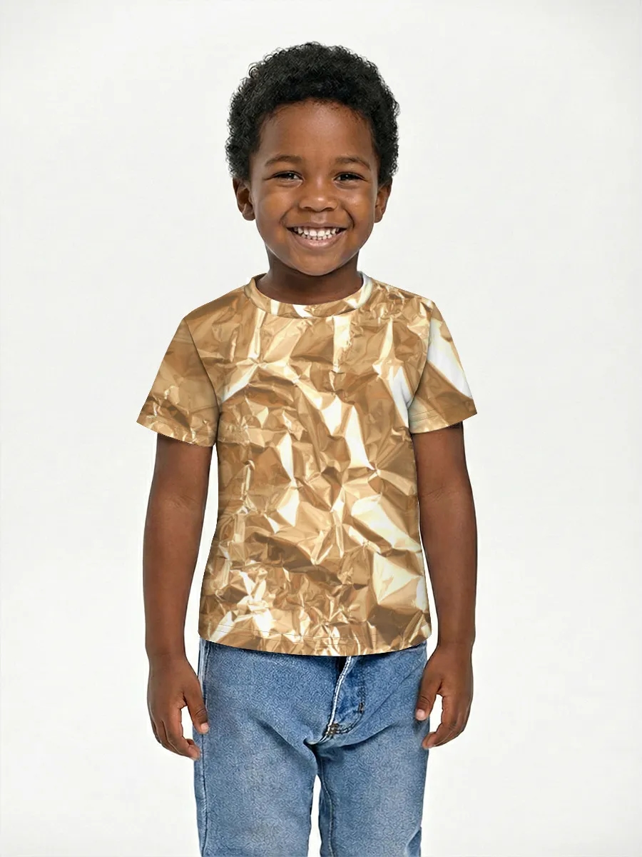Crumpled Gold Foil