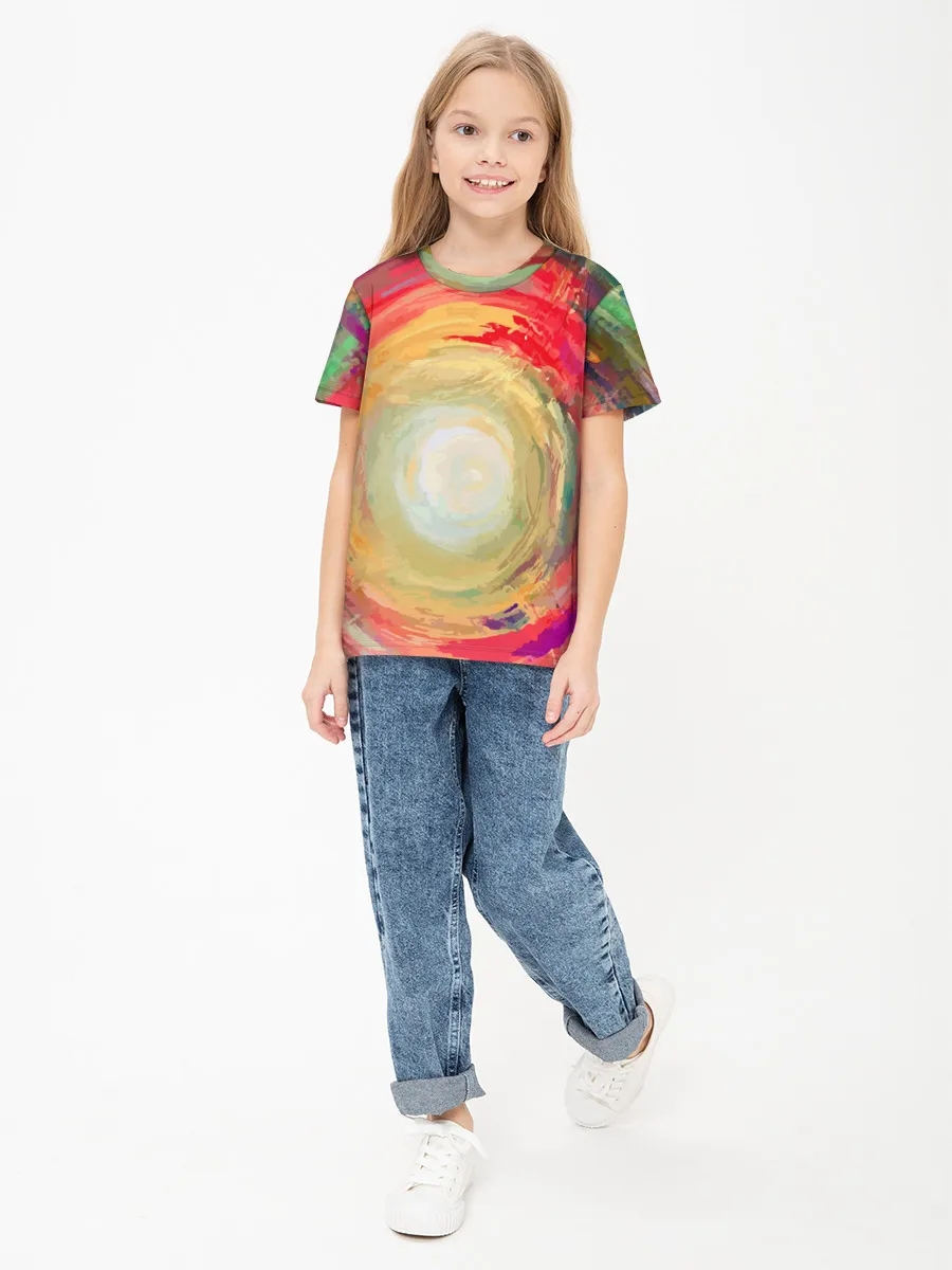Rainbow Paint Swirl