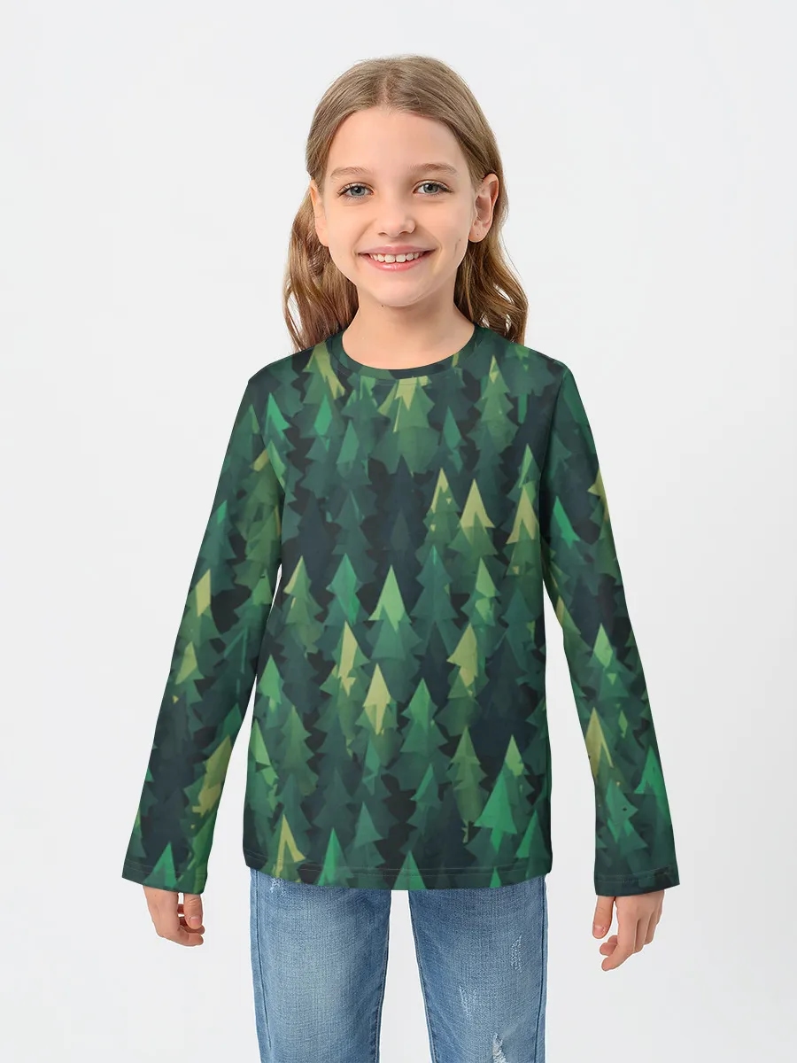 Evergreen Forest Silhouette