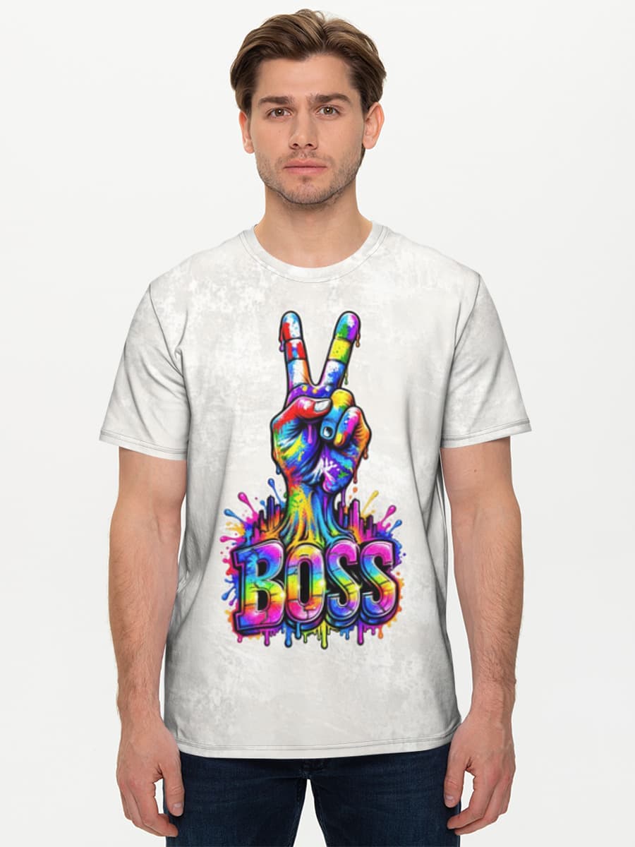 Tie Dye Peace Boss