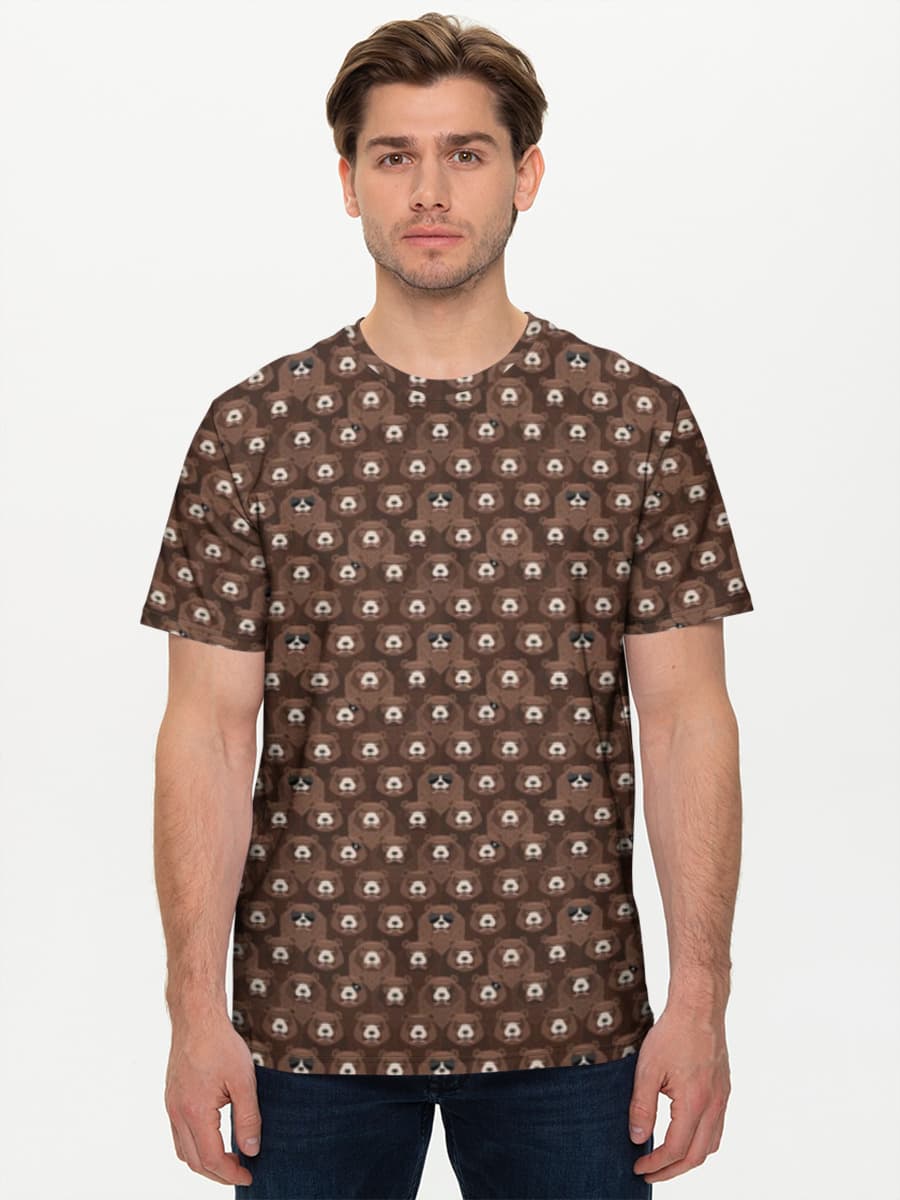 メンズ ベーシック コットンTシャツ