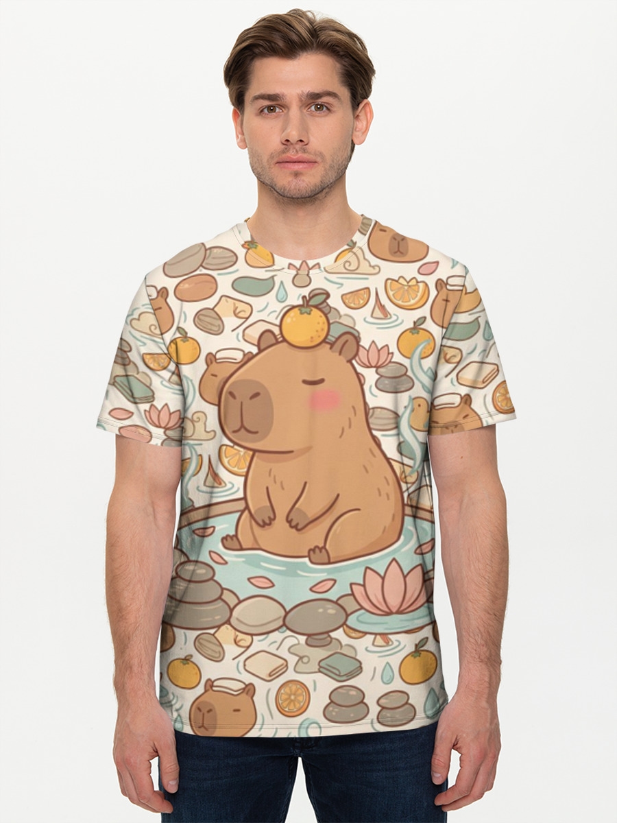 Capybara Chill — Zen Animal Calmcore Allover