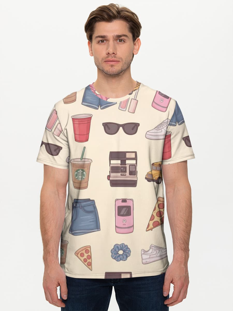 Men's basic cotton T-shirt