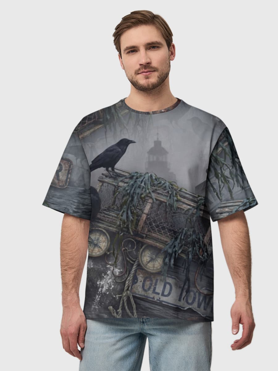 Men's oversized cotton T-shirt