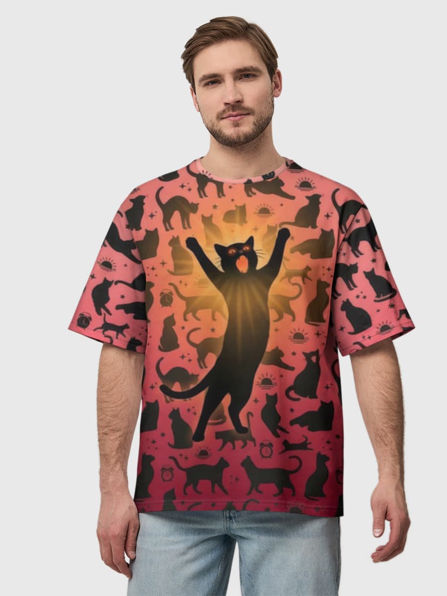Men's oversized cotton T-shirt