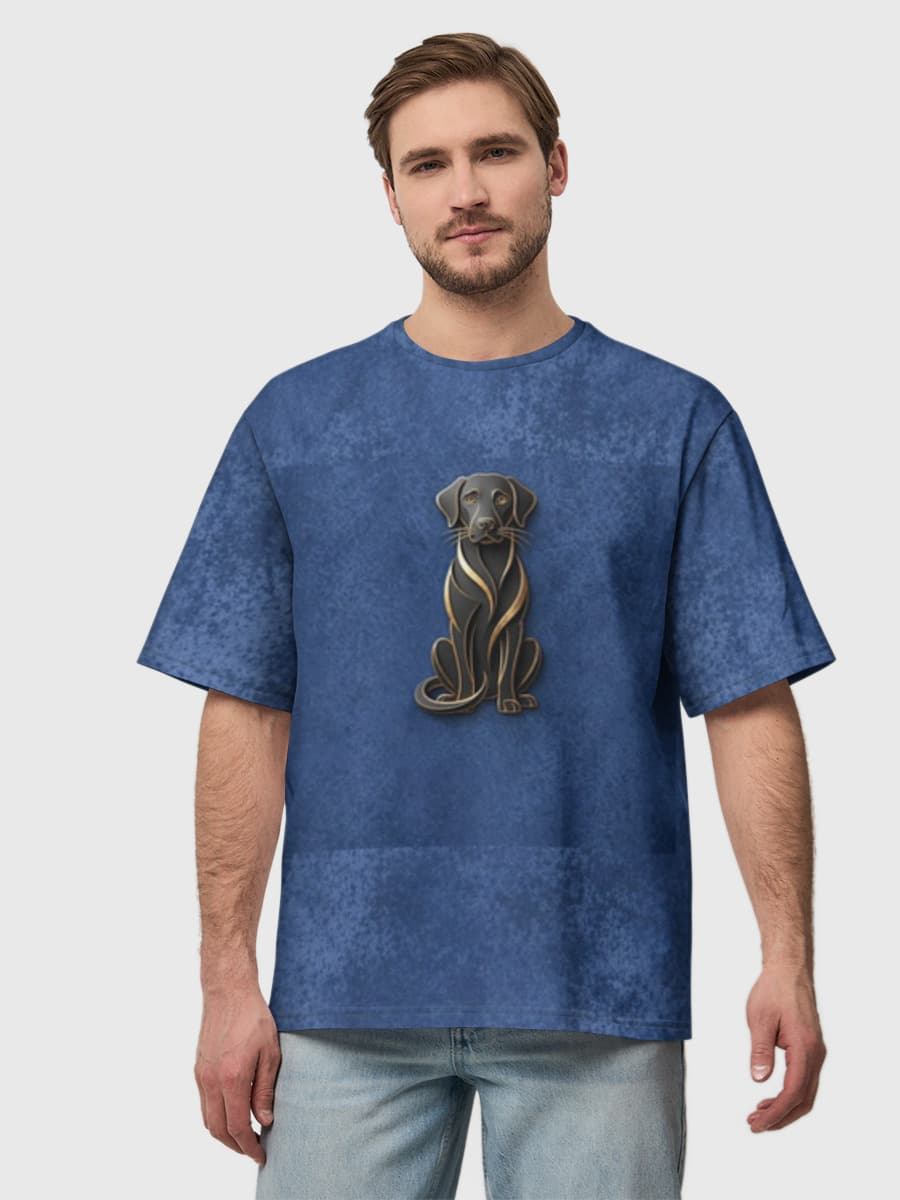 Men's oversized cotton T-shirt