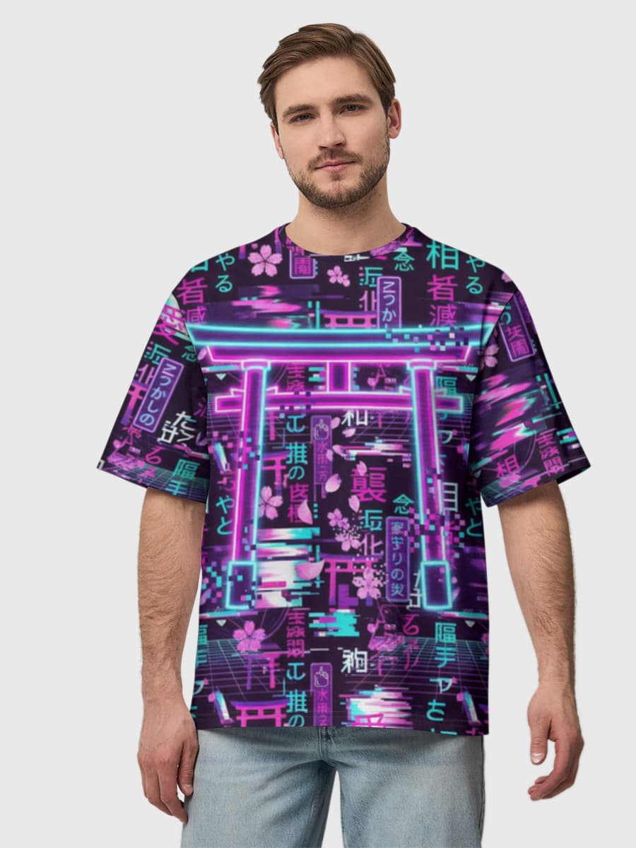 Men's oversized cotton T-shirt