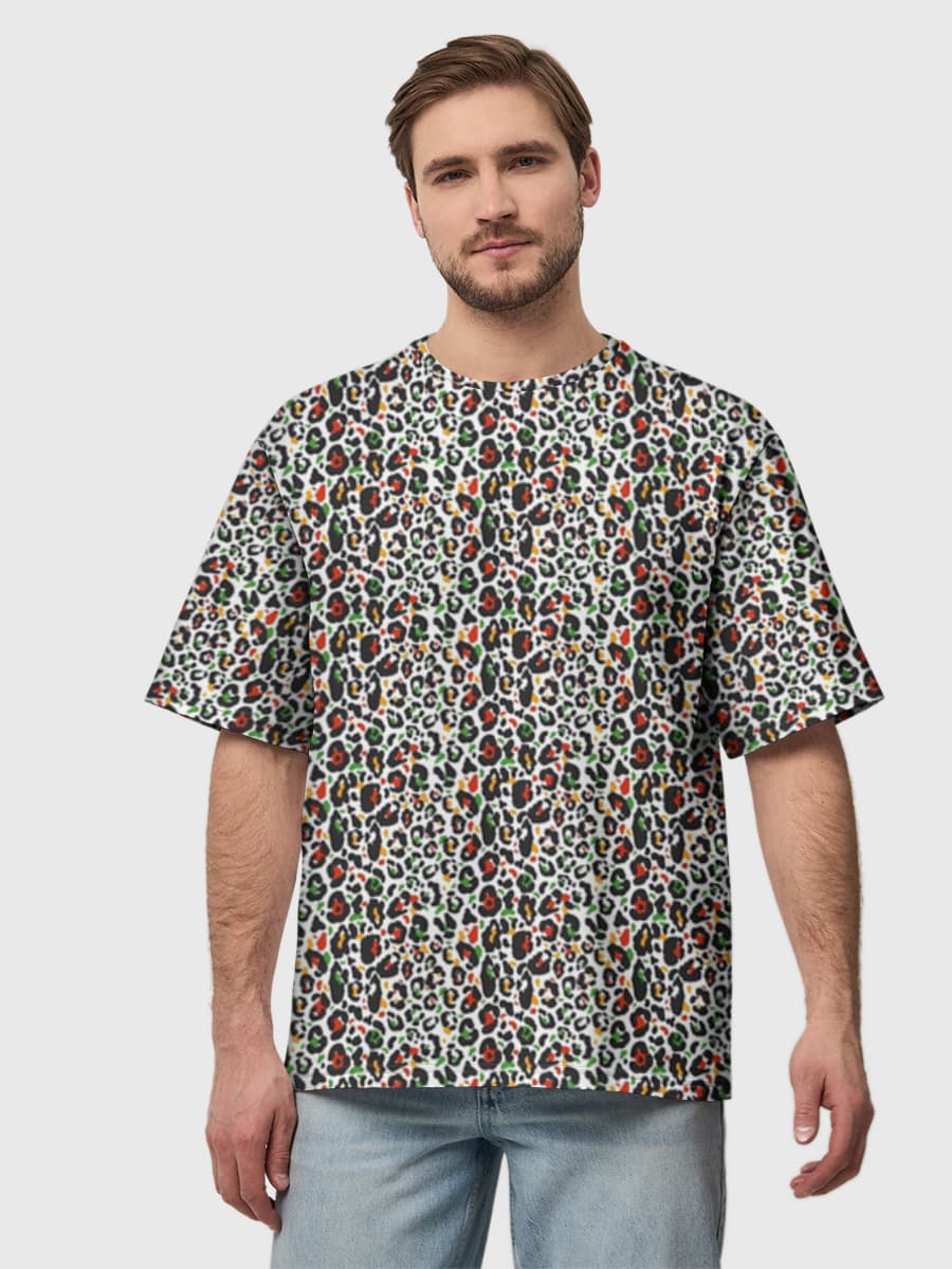 Camiseta de algodón extragrande para hombre