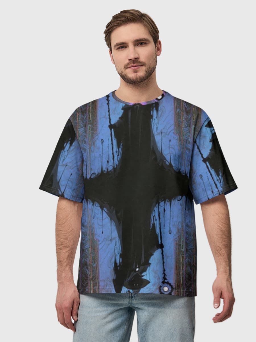 Men's oversized cotton T-shirt