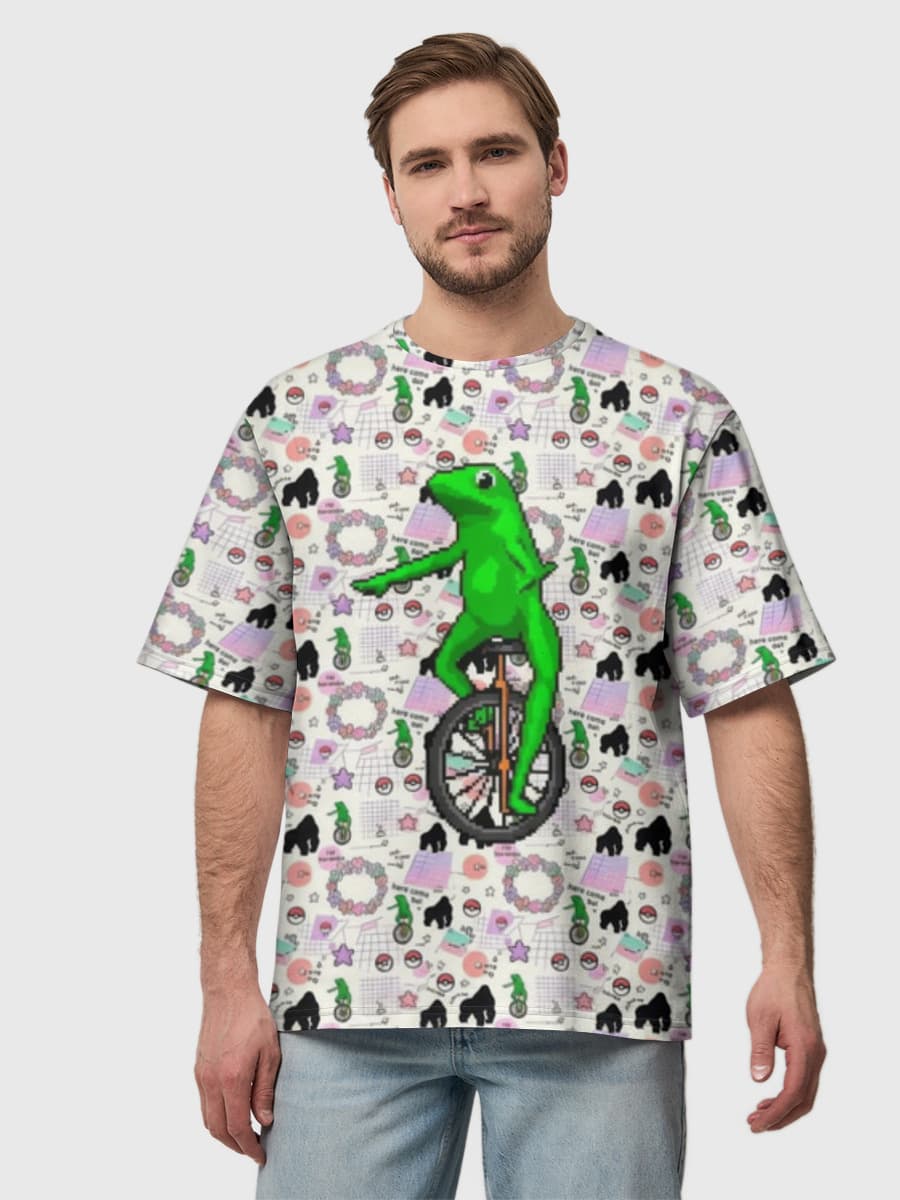 Men's oversized cotton T-shirt