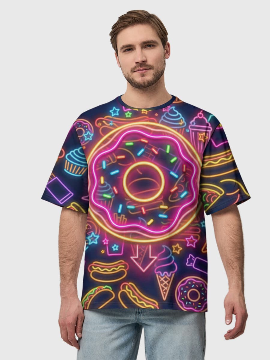 Men's oversized cotton T-shirt