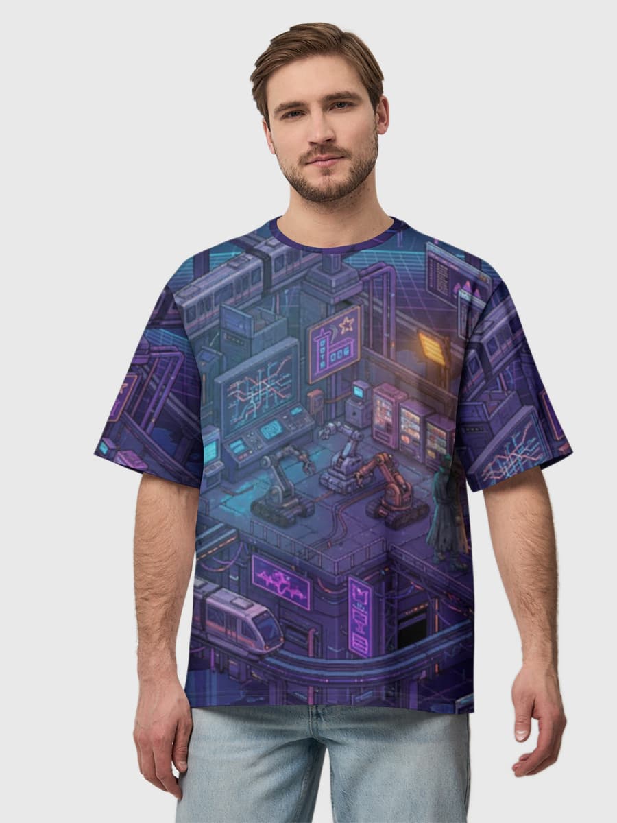Men's oversized cotton T-shirt