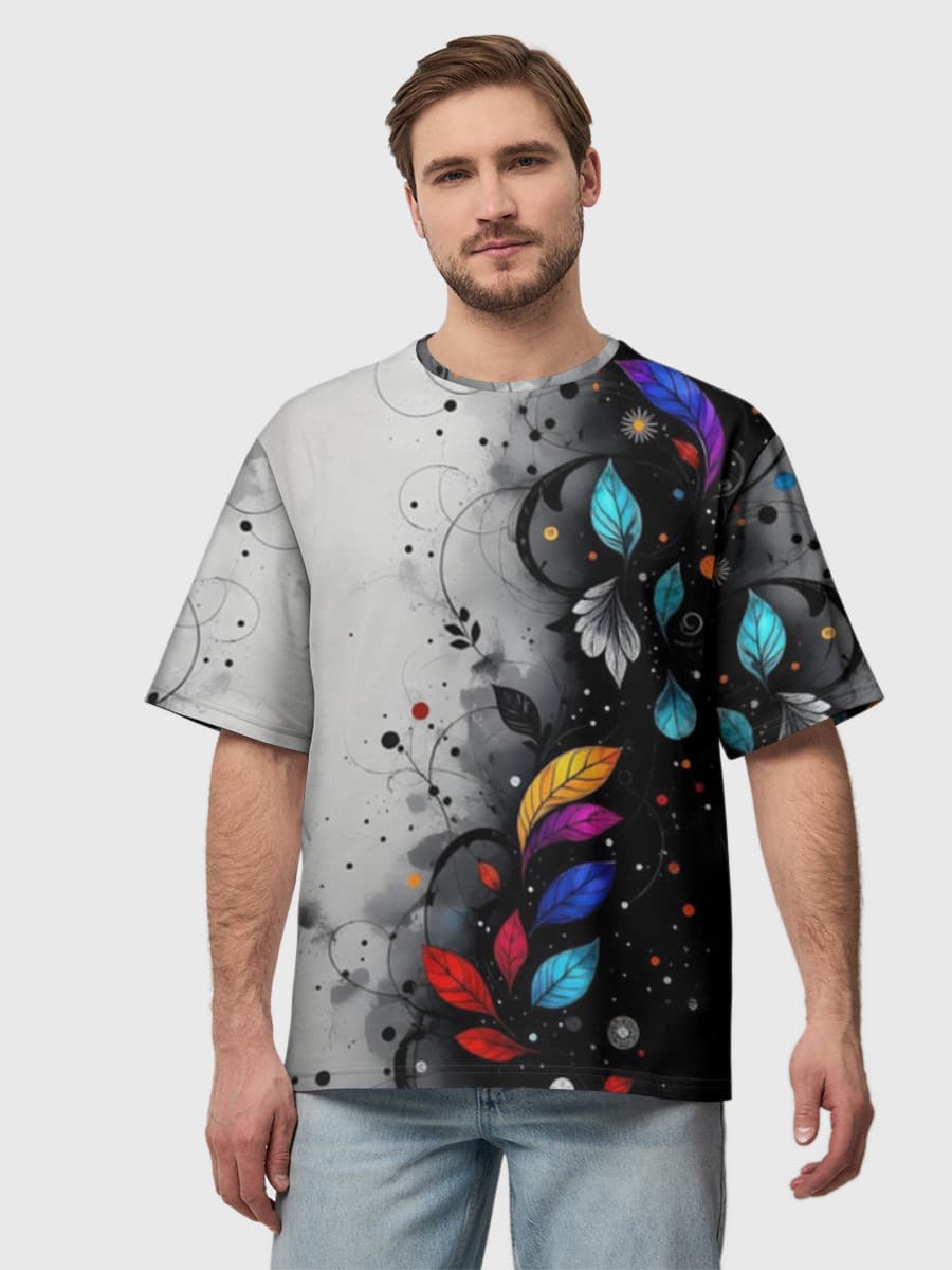 Men's oversized cotton T-shirt