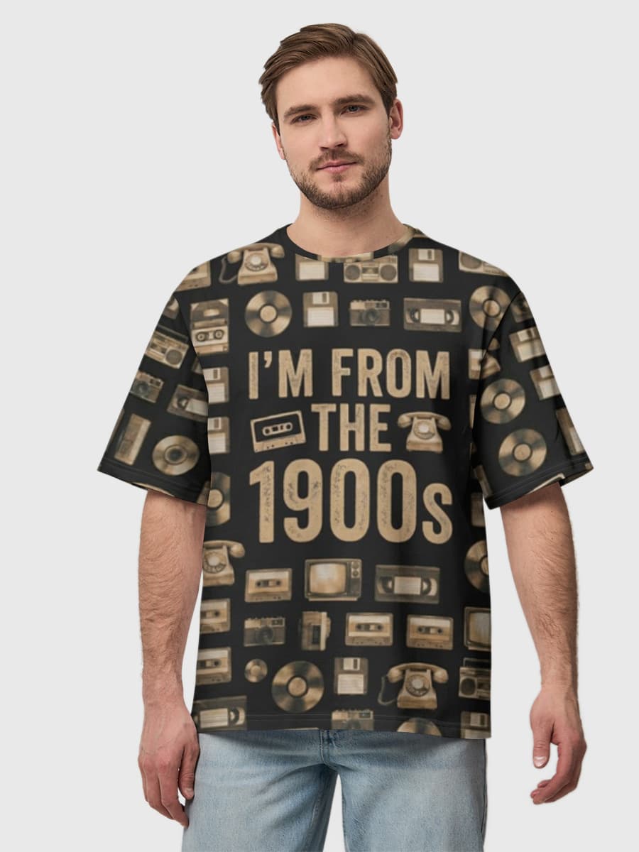 Men's oversized cotton T-shirt
