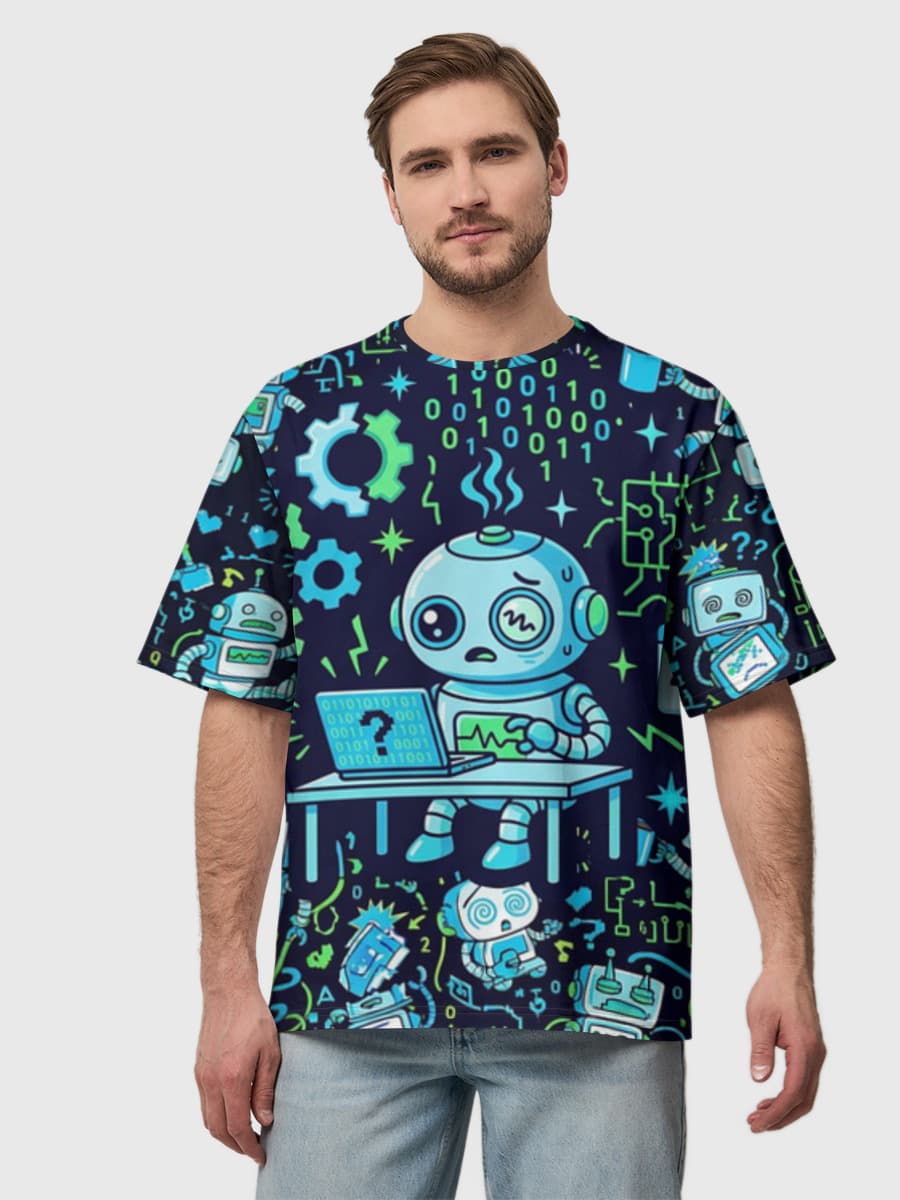 Men's oversized cotton T-shirt