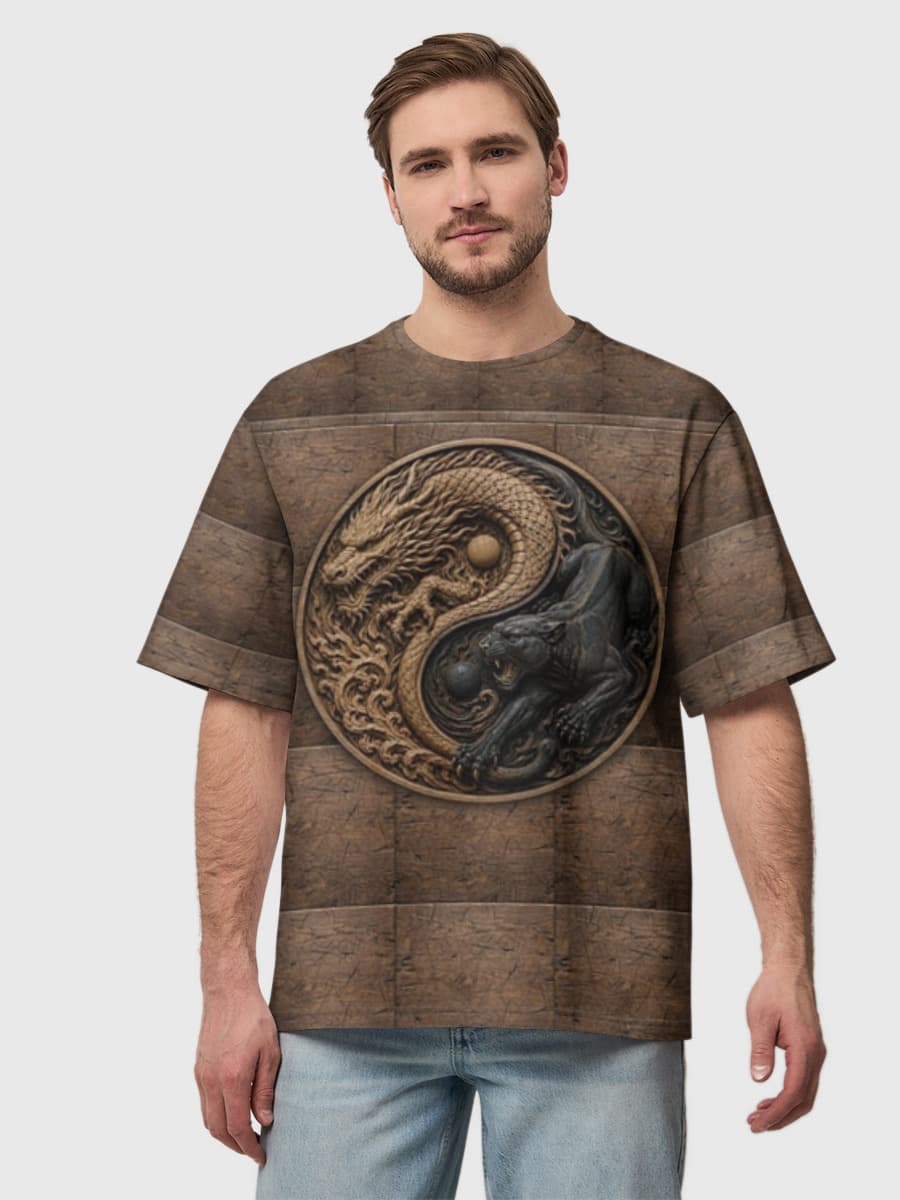 Men's oversized cotton T-shirt