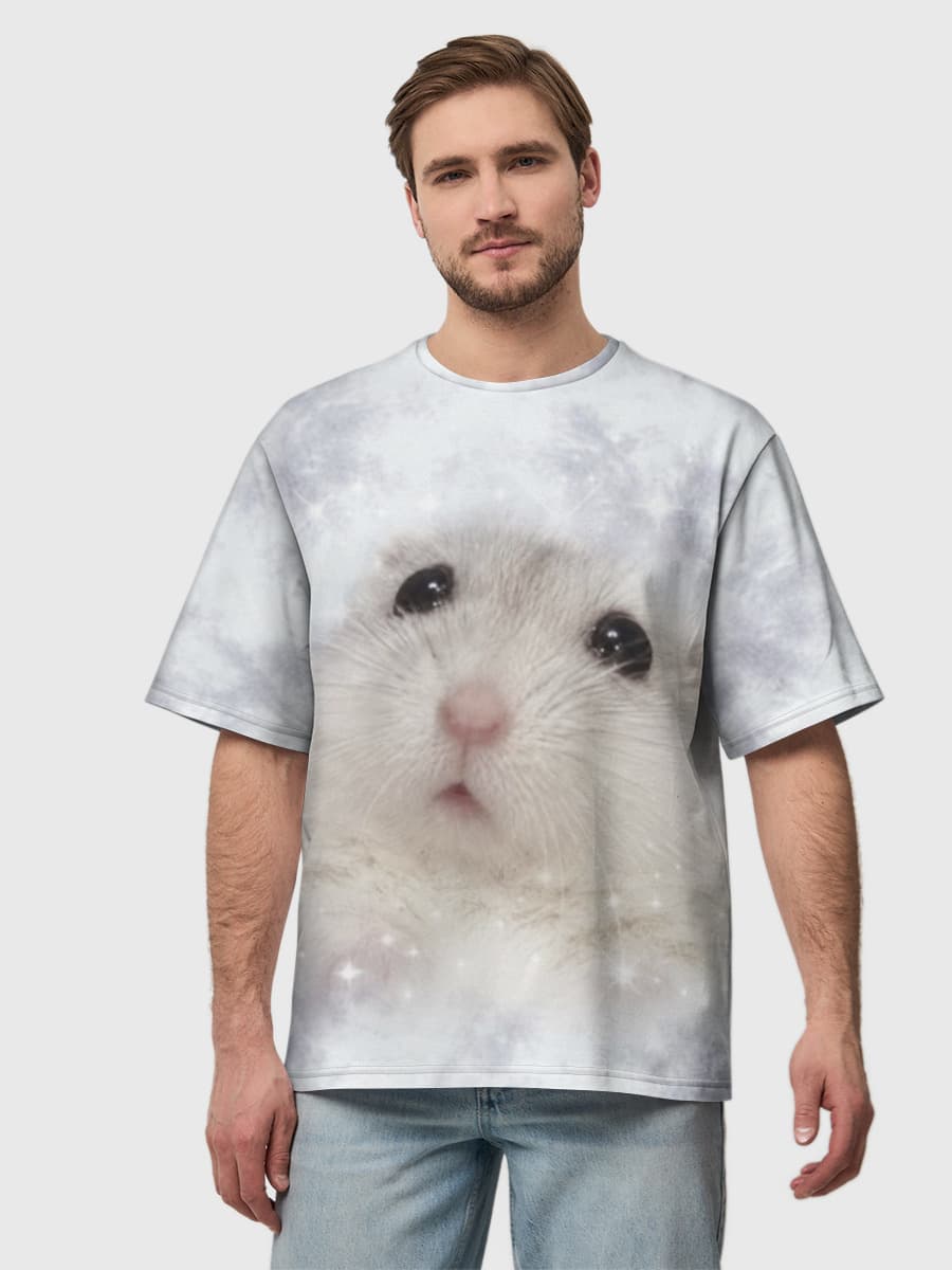 メンズ ビッグシルエット コットンTシャツ