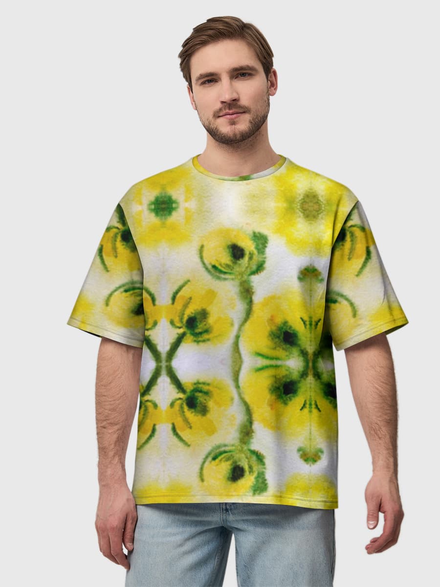 Camiseta de algodón extragrande para hombre