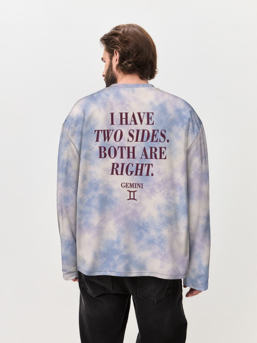 Men's oversized cotton long sleeve