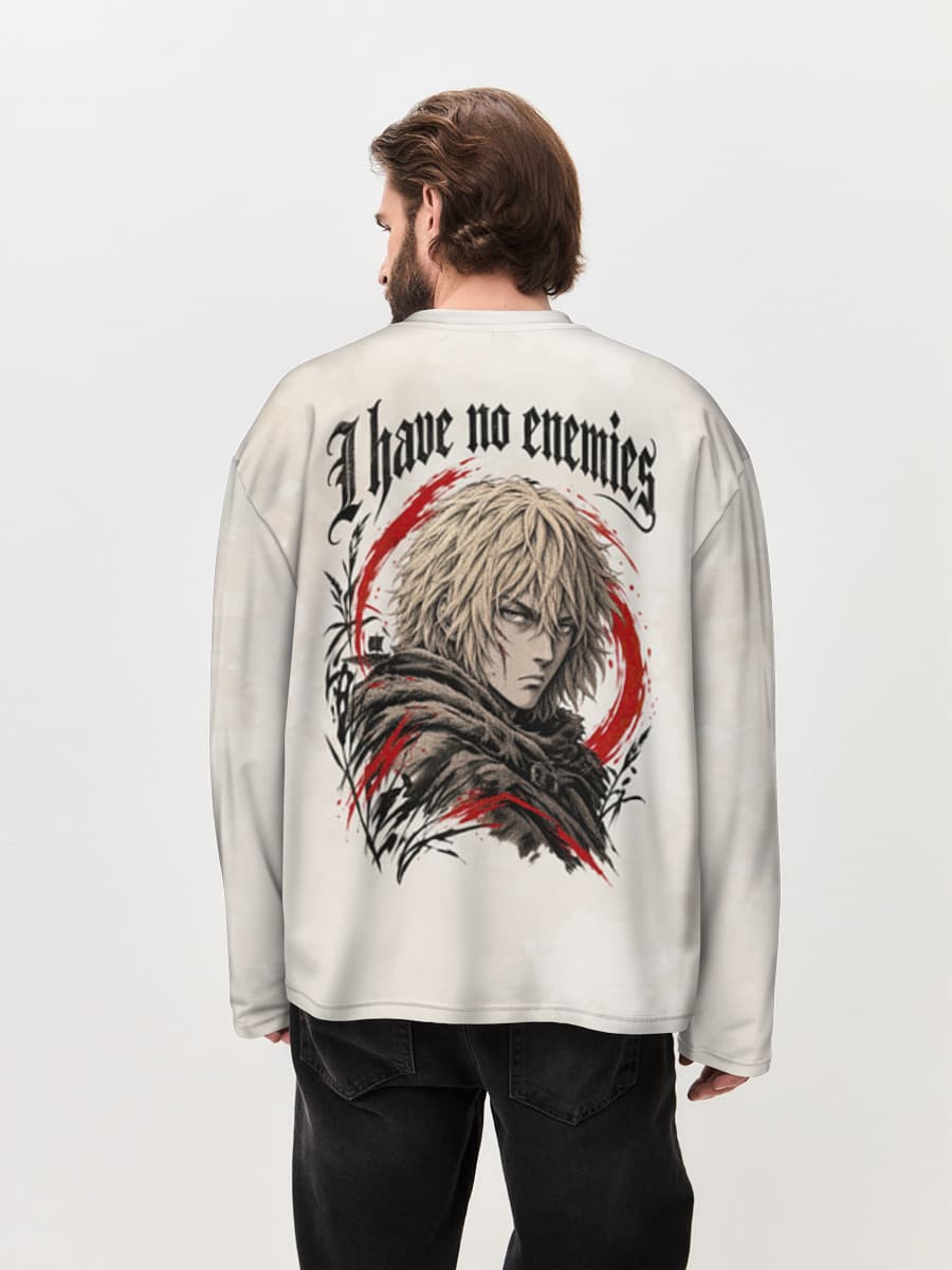 Men's oversized cotton long sleeve
